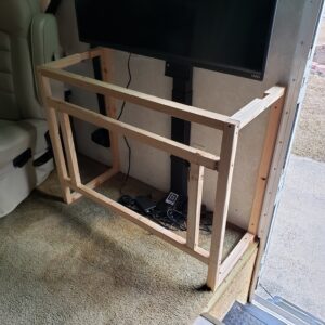 Completed TV Cabinet Frame