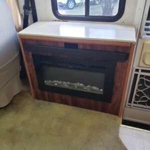 Finished TV Lift Cabinet with Trim